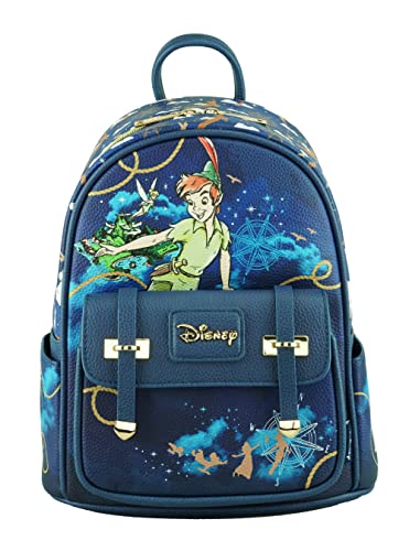 Wondapop Disney Peter Pan 11' Vegan Leather Fashion Mini Backpack