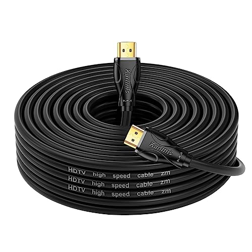 4K HDMI Cable 30ft, High Speed Hdmi 2.0 Cables &4K@60Hz 2K 1080P, Ultra High Speed Gold Plated Connectors hdmi Cord, Compatible with Playstation Arc PS3 PS4 PC HDTV