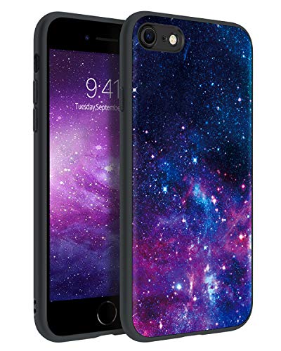 BENTOBEN iPhone SE 2020 Case, iPhone 8 Case, iPhone 7 Case, Slim Fit Glow in The Dark Shockproof Drop Protective Hybrid Hard PC Soft TPU Bumper Girls Women Cover for iPhone SE2/8/7 4.7', Space/Nebula