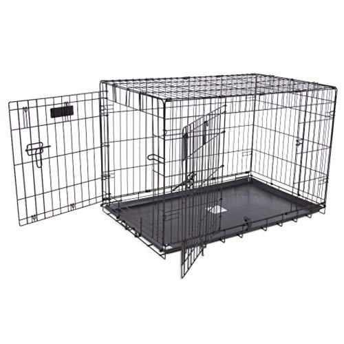 Precision Pet Products Two Door Provalue Wire Dog Crate, 36 Inch, For Pets 50-70 lbs, With 5-Point Locking System