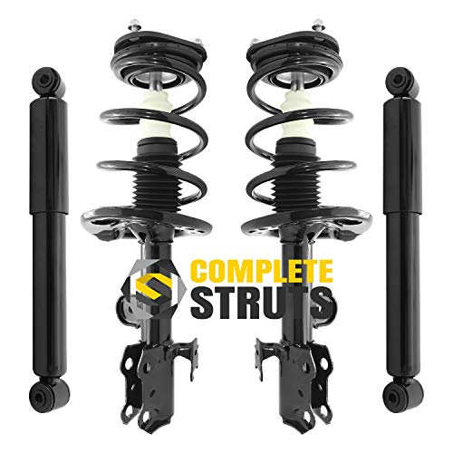 COMPLETESTRUTS - Front Complete Strut Assemblies with Coil Springs and Rear Shock Absorbers Replacement for 2013-2018 Toyota RAV4 - Set of 4