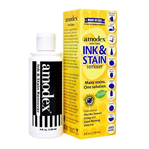Amodex Products Inc 104 Liquid Ink & Stain Remover 4oz, Fresh and Clean