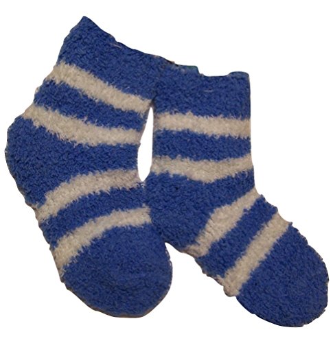 Snugadoo Too'Super Soft' Baby Socks ~ Size 12-24M (Teal with White Stripes)