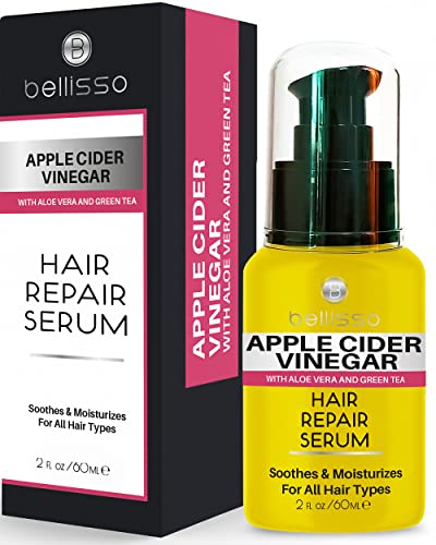 Apple Cider Vinegar Hair Serum Oil - Anti Frizz Styling Product to Stop Flaky and Itchy Scalp - Repair Treatment for Dry and Damaged Hair - Intense Moisturizer for Women and Men – For All Hair Types