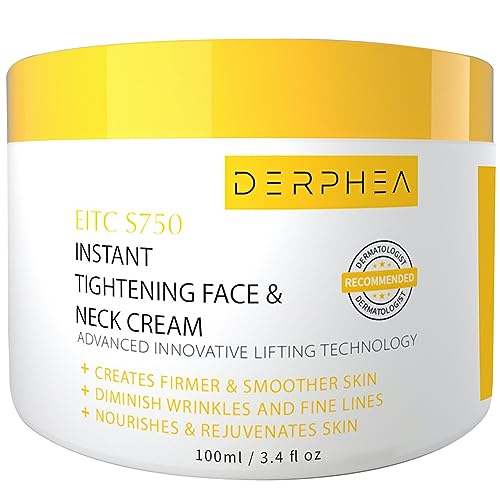 Neck Cream, Face Firming Cream, Face & Neck Tightening Cream, Advanced Skin Tightening Cream For Tightening Skin, Fine lines, Loose & Sagging Skin On Face, Neck, Décolleté (3.4 Oz)