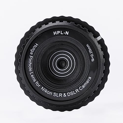 Holga HPL-N 0.25mm Pinhole Lens for Nikon SLR & DSLR Camera(Black