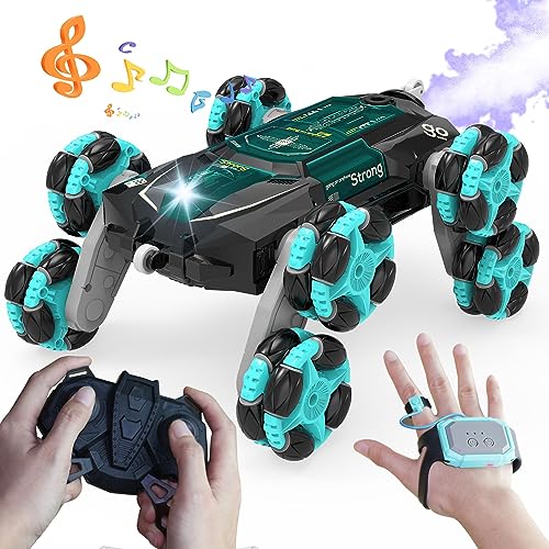 ATHLERIA 8Wd Gesture Sensing Rc Car Toys for Boy Age 8-13,2.4Ghz Remote Control Car,Racing Drift Double-Sided Stunt Car,Coolest Birthday Gift Ideas Toys for Boys Girls Kids Age 8 9 10 11 12+ Year