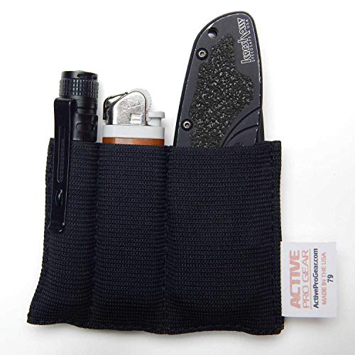 EDC Pocket Organizer/EDC Gear Organizer/EDC case/Mini EDC Organizer/Pocket Organizer/Front Pocket EDC/EDC Pouch/Pocket Protector Black