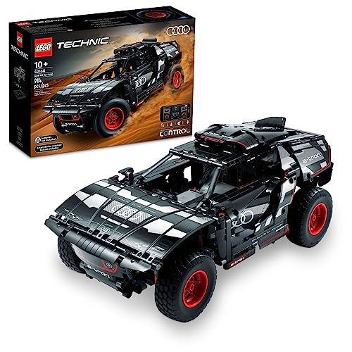 LEGO Technic Audi RS Q e-tron 42160 Advanced Building Kit for Kids Ages 10 and Up, This Remote Controlled Car Toy Features App-Controlled Steering and Makes a Great Gift for Kids Who Love Engineering