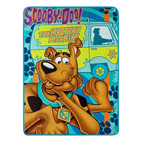 Northwest Scooby Doo Micro Raschel Throw Blanket, 46' x 60', Whole Gang