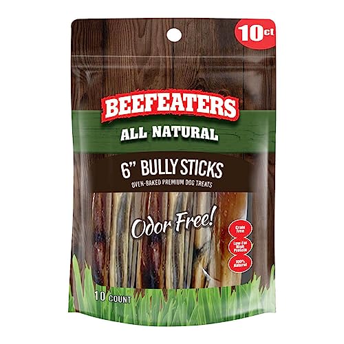 Beefeaters 6' Bully Stick, Dog Treat, 10ct