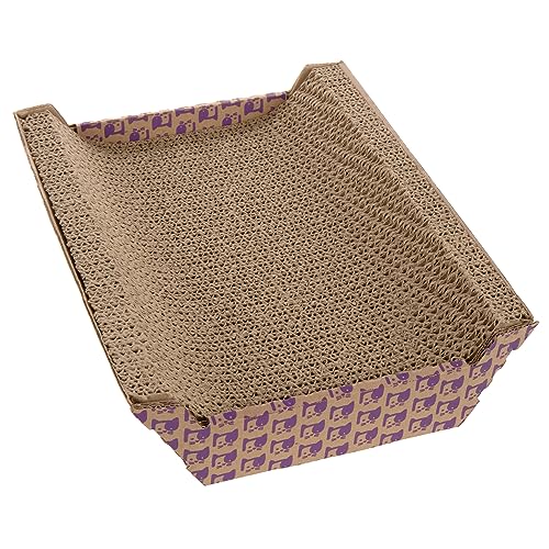 SmartyKat Super Scratcher Chaise Corrugated Cat Scratcher, Catnip Infusion Technology - Brown, One Size