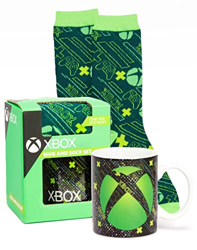 XBOX Mug And Socks One Size Gaming Controller 11oz Cup Game Gifts