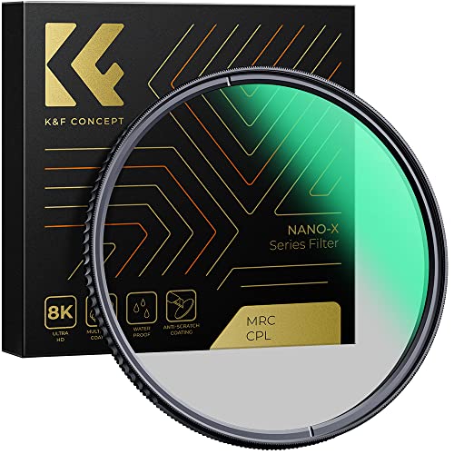 82mm Circular Polarizers Filter, K&F Concept 82MM Circular Polarizer Filter HD 28 Layer Super Slim Multi-Coated CPL Lens Filter (Nano-X Series)