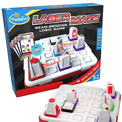 Think Fun Laser Maze (Class 1) Brain Game and STEM Toy for Boys and Girls Age 8 and Up – Award Winning and Mind Challenging Game for Kids (44001014)