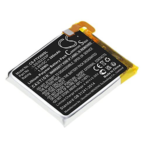 tengsintay CS Replacement Battery for Fitbit Versa 3 LSS352325P 260mAh / 1.00Wh Vacuum