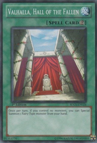 Yu-Gi-Oh! - Valhalla, Hall of The Fallen (SDLS-EN024) - Structure Deck: Lost Sanctuary - 1st Edition - Common