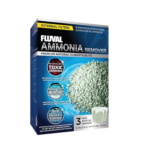 Fluval Ammonia Remover, Chemical Filter Media for Freshwater Aquariums, 3-Pack