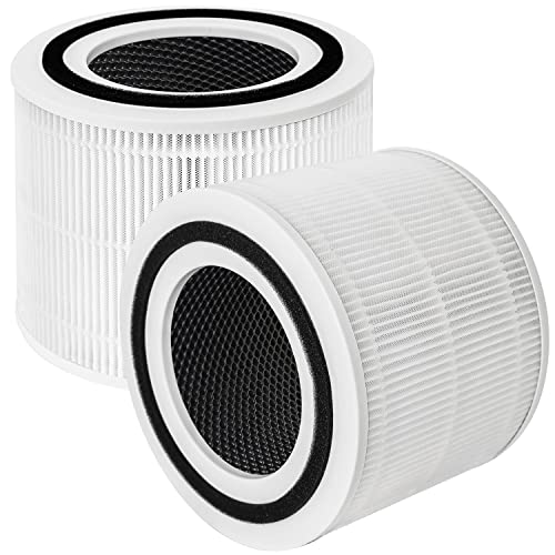 Core 300 Replacement Filter for Levoit Air Purifier Core 300-rf Core 300, 3-in-1 Pre, H13 True HEPA, Activated Carbon Filtration System, Pack of 2