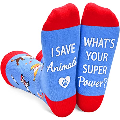 sockfun Unisex Veterinary Socks VET Socks Veterinarian Socks, Veterinary Technician Gifts Veterinarian Gifts Vet Gifts Pet Doctor Gifts Dogtor Gifts