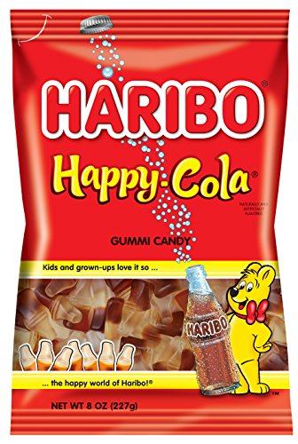 HARIBO Gummi Candy, Happy-Cola 8 oz. Bag