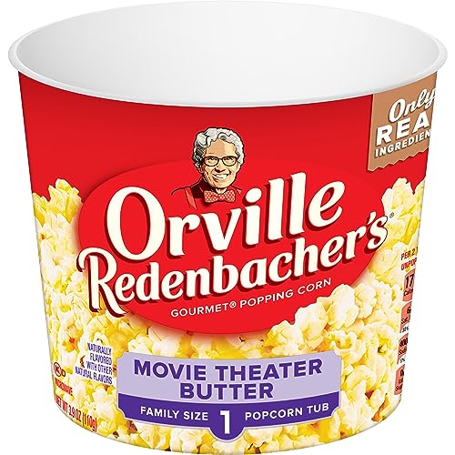 Orville Redenbacher's Movie Theater Butter Popcorn Tub, 3.9 Ounce