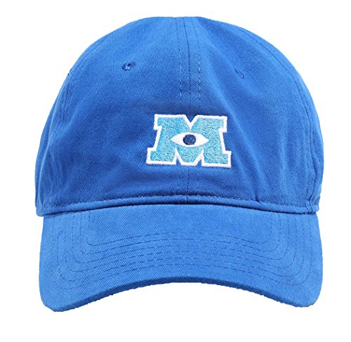 Concept One Disney Pixar Monsters Inc and University Baseball Cap, Adjustable Dad Hat, Blue, Large