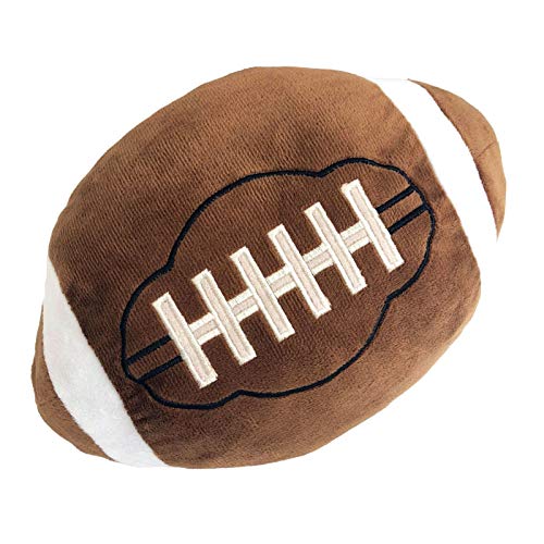 CHORONMO Football Plush Pillow Fluffy Durable Football Pillows Stuffed Football Throw Pillow Soft Sports Ball Interactive Football Creative Room Decor Birthday Party Gift for Kids 11 Inches