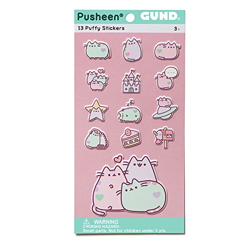 Gund Pusheen The Cat Pastel 13 Sticker Set Plush