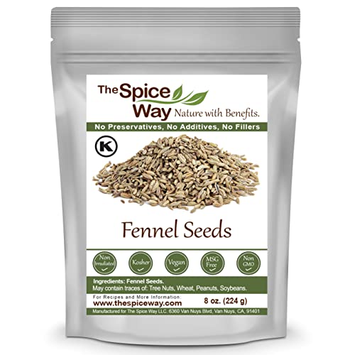 The Spice Way Fennel Seed - bulk whole seeds great for tea and cooking 8 oz