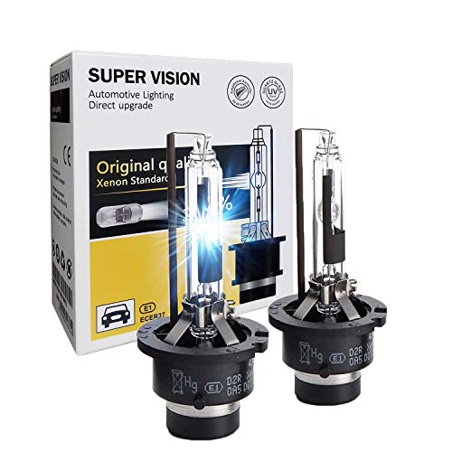 SOCAL-LED 2x D2R HID Bulbs 35W AC Factory Xenon HID Headlight Direct Replacement 6000K Crystal White