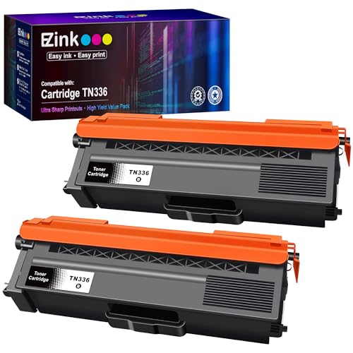 E-Z Ink (TM Compatible Toner Cartridge Replacement for Brother TN336 TN331 TN-336 TN-331 Compatible with HL-L8350CDW MFC-L8850CDW MFC-L8600CDW MFC-9970CDW HL-4150CDN HL-L8250CDN (2 Black)