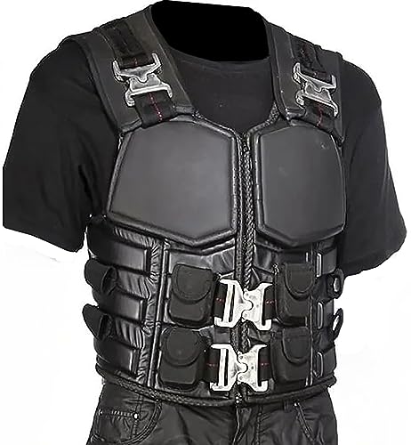 OX AND BULLS Unisex Trinity Blade Costume Vest for Cosplay - Military Style Leather Tactical Vest (LARGE)