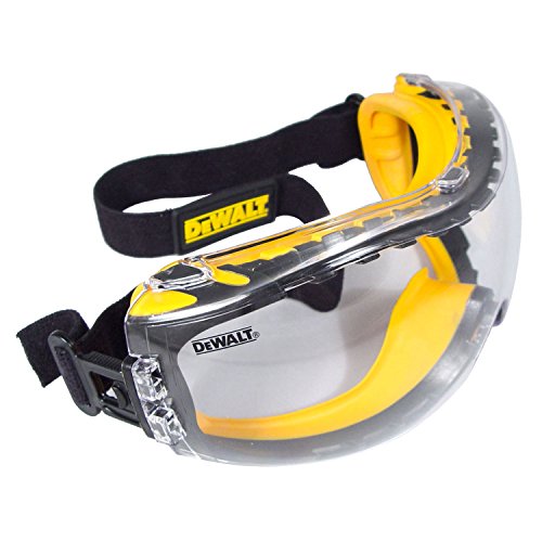 DEWALT DPG82-11 Concealer Clear Anti-Fog Dual Mold Safety Goggle, Clear Lens, 1 Pair