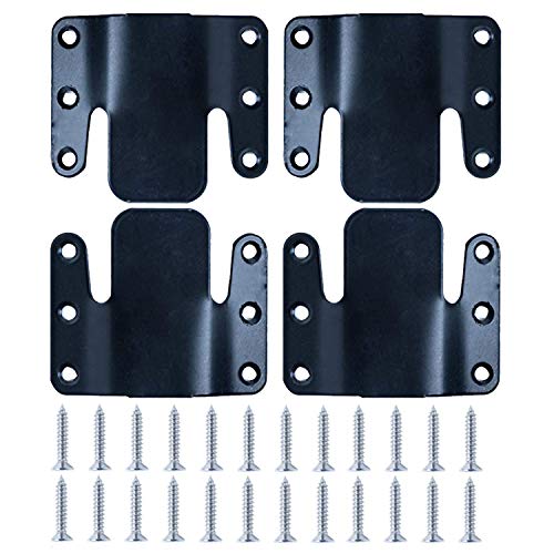 LazyMe Universal Sectional Sofa Interlocking Sofa Connector Bracket with Hardware- 2 Sets, 4 Piece