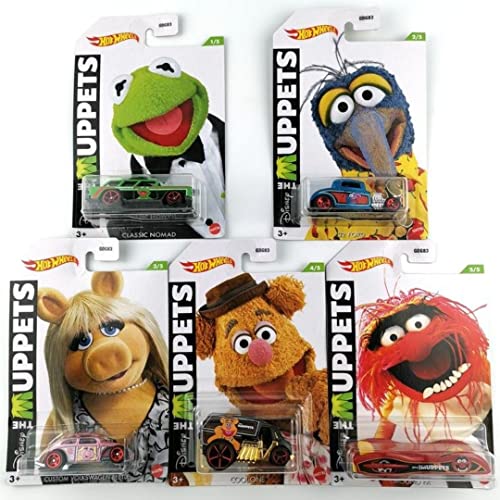 Hot Wheels Muppets 2021 Release Complete Set of 5 Vehicles