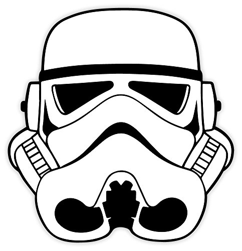 Stormtrooper Helmet sticker decal 4' x 4'