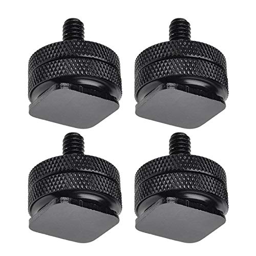 SLOW DOLPHIN 1/4 Inch Hot Shoe Mount Adapter Tripod Screw for DSLR Camera Rig(4Packs)