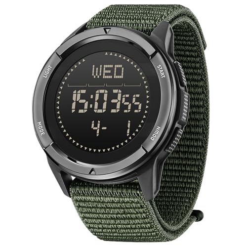 CakCity Military Watches with Compass Hiking Watches for Men Wrist Watches Waterproof Digital Watches for Women/Men Sport Watches Tactical Running Watches