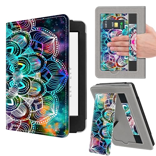 VORI Kindle Paperwhite 6.8' E-Reader Case for 11th Generation 2021 and Kindle Paperwhite Signature Edition, Hands-Free Stand, Magnetic Clasp, PU Leather Protection, Auto-Wake/Sleep, Mandala