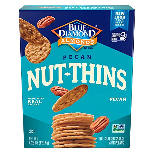 Blue Diamond NutThins Cracker Snacks, Pecan, Boxes, 4.25 oz