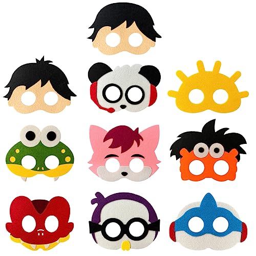 OU RUI RYA Vidio Game world Felt Mask Themed Party Supplies RW Birthday Party Gifts Decoration Celebration Party Fan Cartoon Cosplay Pretend Game Accessories Boys Girls Gifts