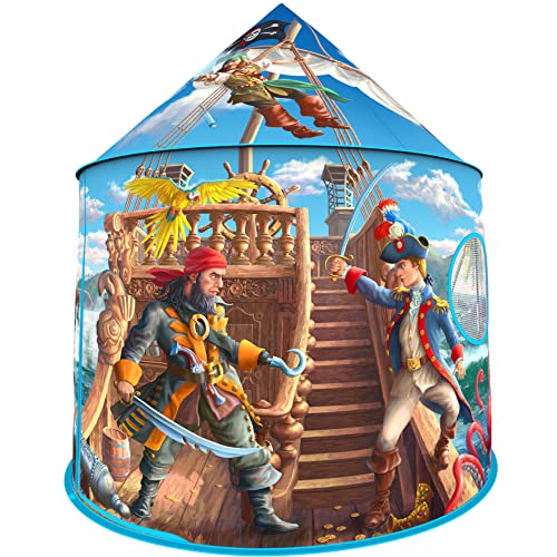 Pirate Ship Play Tent Playhouse for Boys and Girls | Exceptional Pirate Adventure Themed Pop Up Fort for Imaginative Indoor and Outdoor Games | Play Castle for Kids