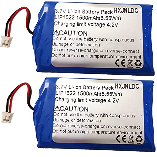 DC 3.7V 1500mah battery for Sony PS4 Wireless Controller Battery Replacement(CUH-ZCT2U,CUH-ZCT2E,CUH-ZCT2A 2016 and Later Models)dualshock Playstation 4,gen 2,New Version,Small plug,with light bar