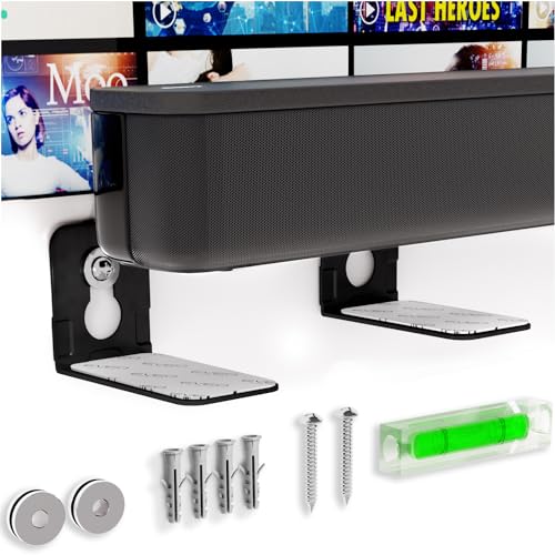 EVEO Universal Soundbar Mount - Under TV Bracket for Samsung, Bose, Sony, LG, Vizio Soundbars