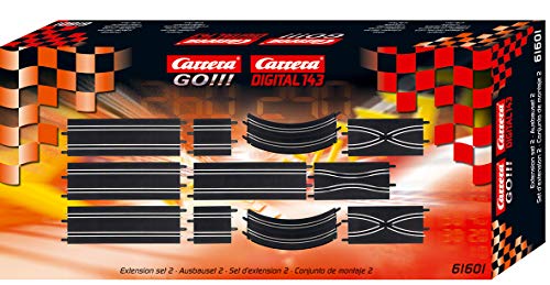 Carrera Go!!! Extension Set #2 - 11Piece Track Expansion Accessory Pack - for Use with 1: 43 Scale Go!!! & Digital143 Slot Car Racetrack Systems