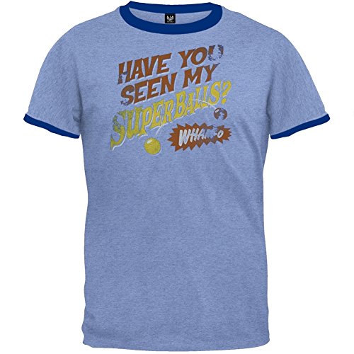 Wham-o - Mens My Superballs T-Shirt Small Blue