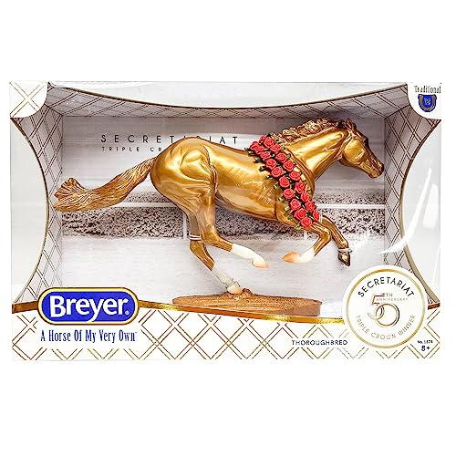 Breyer Horses Traditional Series - Secretariat 50th Anniversary Model | Limited Edition | Horse Toy Model | 14.25' x 9' | 1:9 Scale | Model #1874