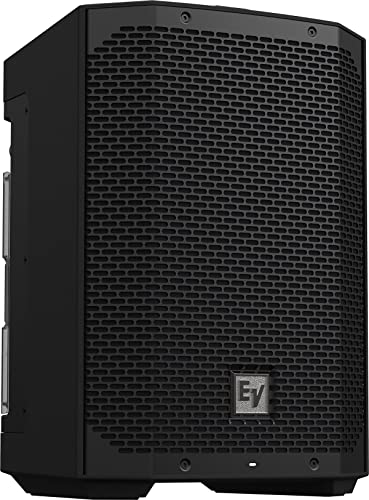 Electro-Voice EVERSE 8 8' 2-Way Battery Powered Loudspeaker with Bluetooth, Automatic Feedback Suppression, and Music Ducking, Black