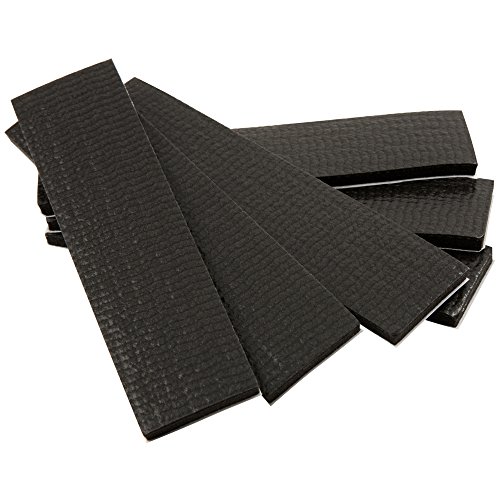 SoftTouch Self-Stick Non-Slip Surface Grip Pads - (6 pieces), 1' x 4' Strip - Black - 4739495N